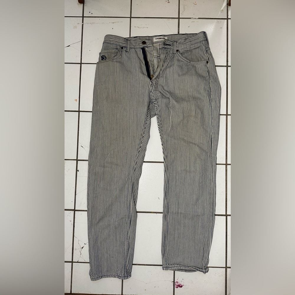 Vintage Bape Japanese striped denim Jeans